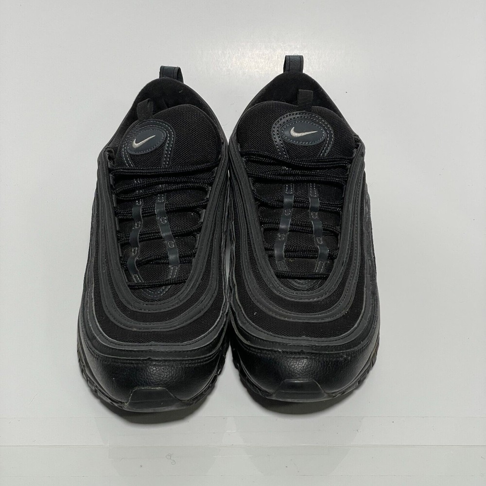 Nike Air Max 97 Triple Black White Anthracite Sneakers 921826-015 Mens Size 11 - Picture 3 of 12